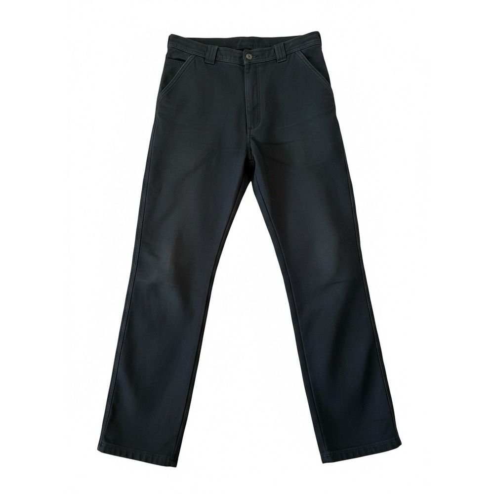 Coleman Mens‎ Fleece Lined Canvas Utility Pants Dk Gray 36x30 Workwear Stretch